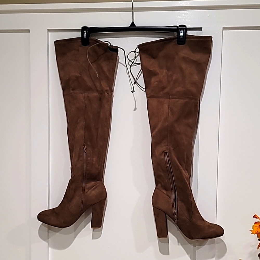 Charlotte Russe 9W over the knee faux suede boots